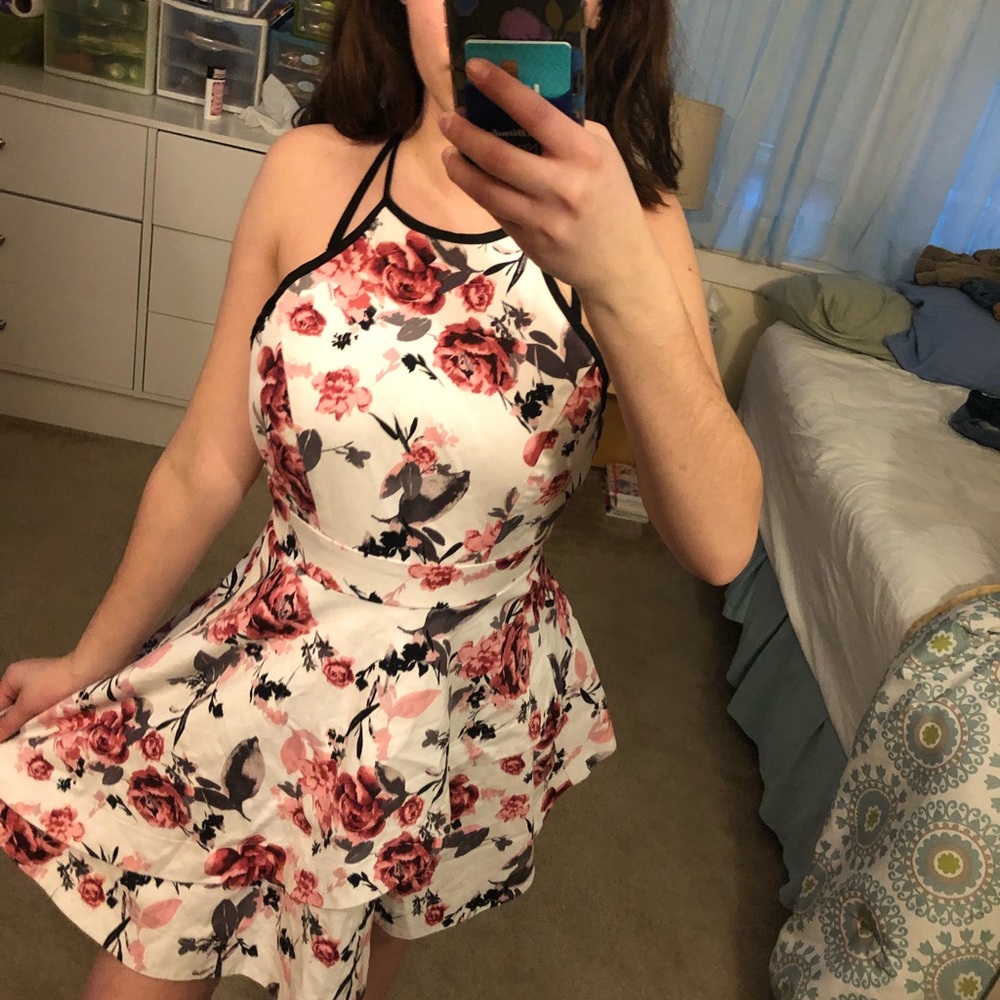 Beautiful floral semi formal sundress